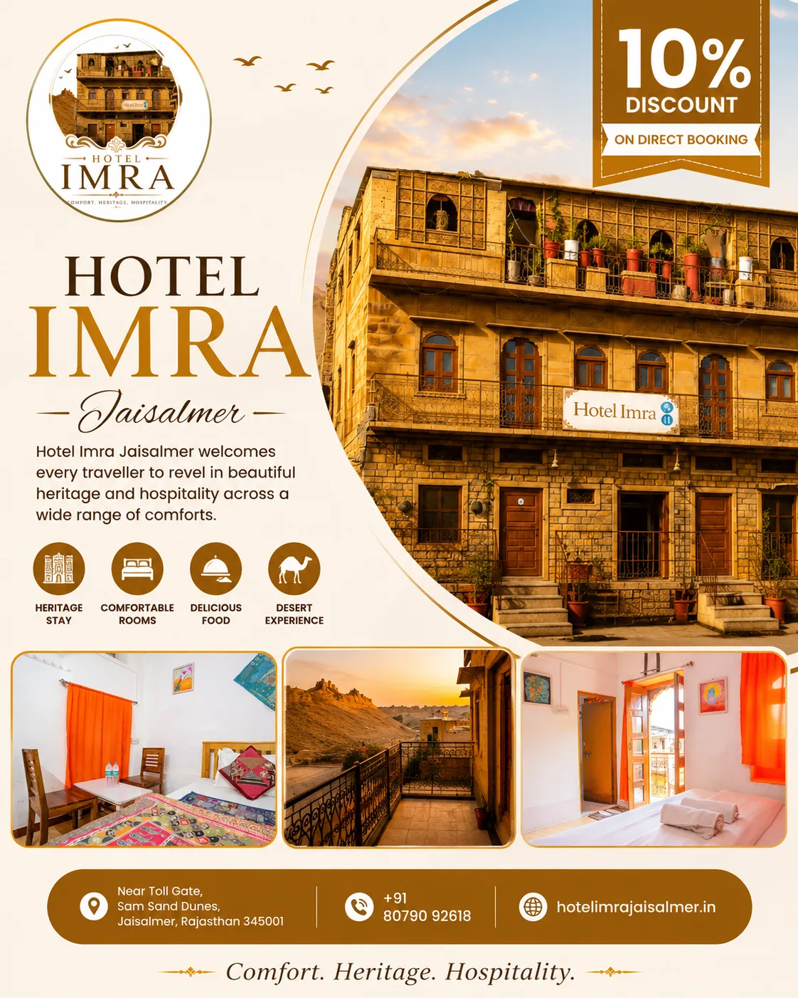 Hotel Imra Jaisalmer heritage courtyard